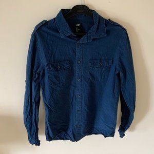 H&M Men's Navy Shirt S
